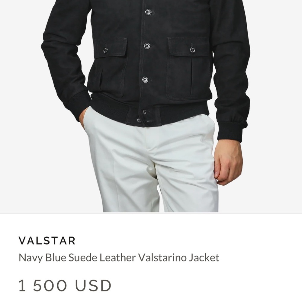 NWT $1,500 Baltzar Men’s Suede Jacket - Picture 9 of 10